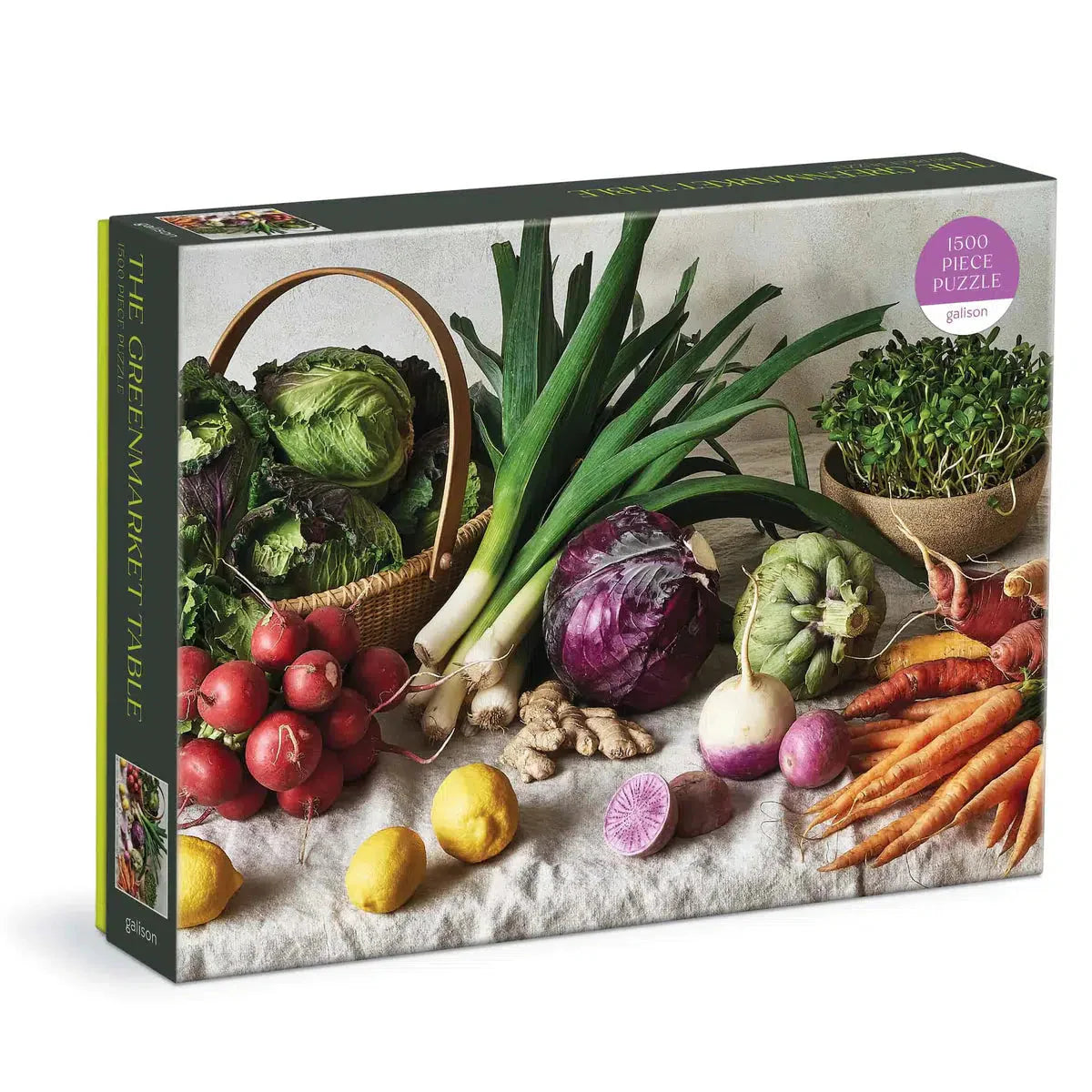 The Greenmarket Table 1500 Piece Jigsaw Puzzle Galison