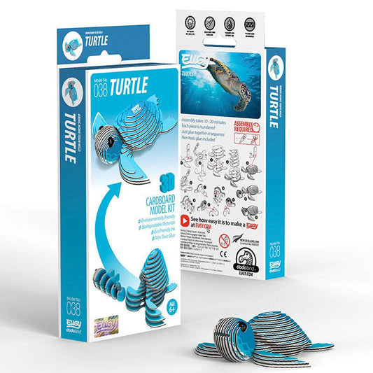 Turtle 3D Cardboard Model Kit Eugy