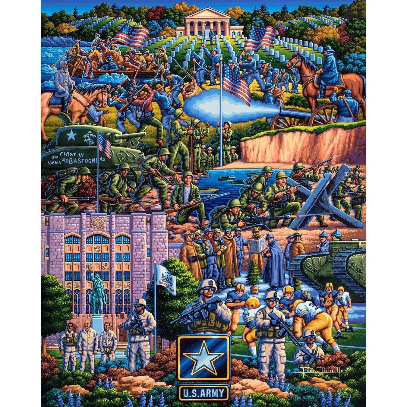 U.S. Army 500 Piece Jigsaw Puzzle Dowdle