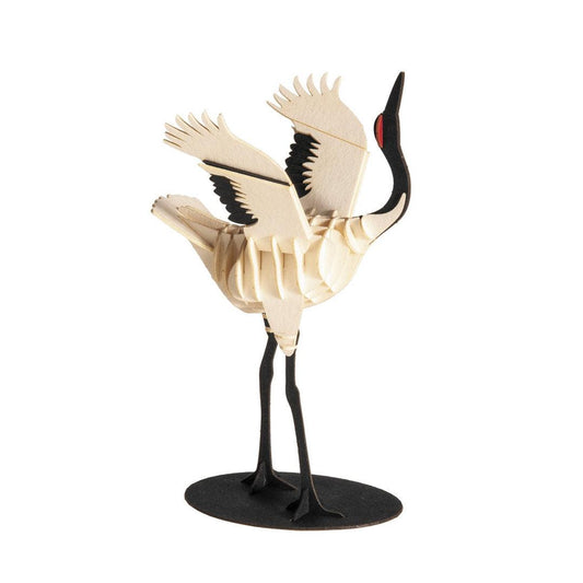 Whooping Crane 3D Cardboard Model Kit Fridolin