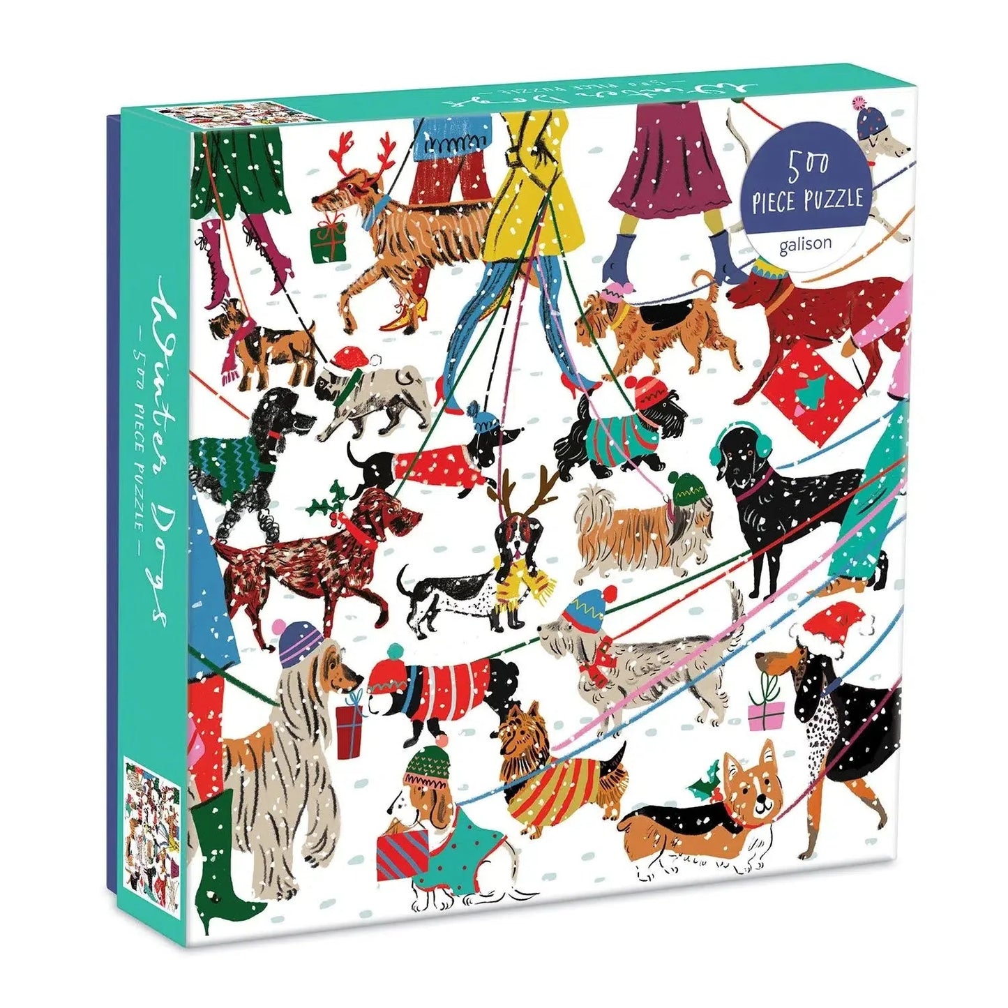 Winter Dogs 500 Piece Jigsaw Puzzle Galison