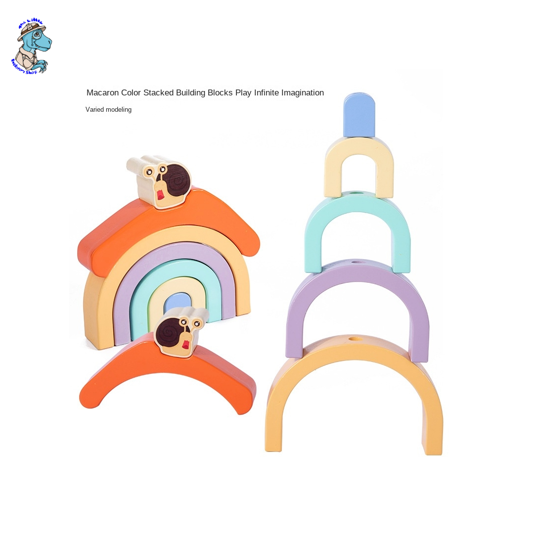 Wooden Rainbow Snail