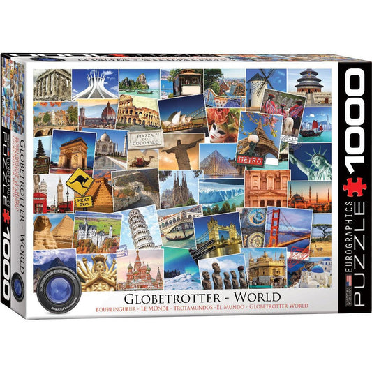 World Globetrotter 1000 Piece Jigsaw Puzzle Eurographics