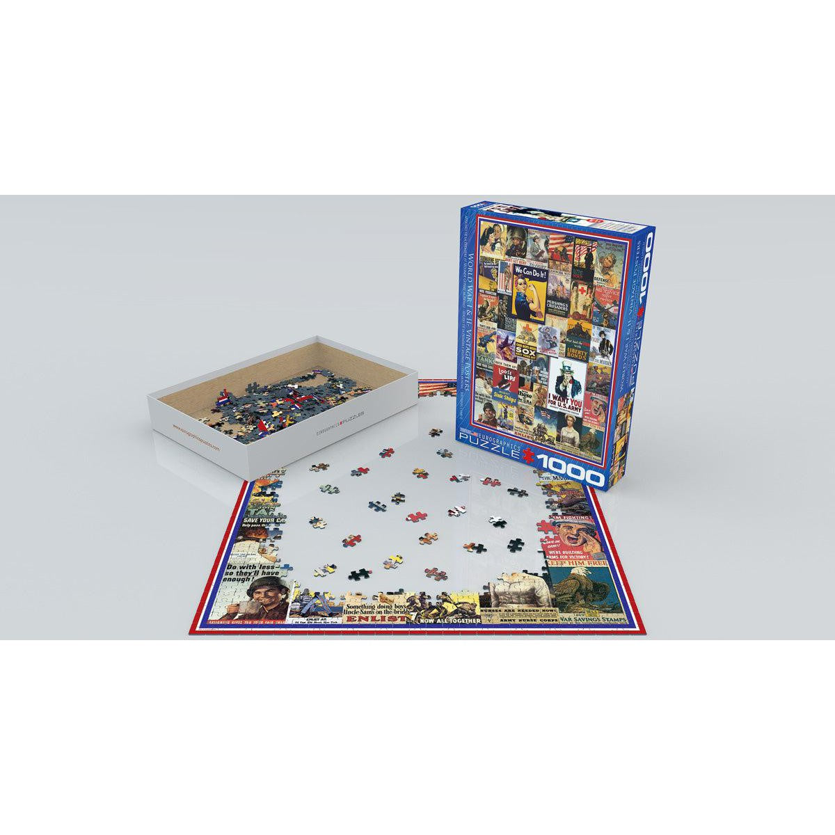 World War I & II Vintage Posters 1000 Piece Jigsaw Puzzle Eurographics