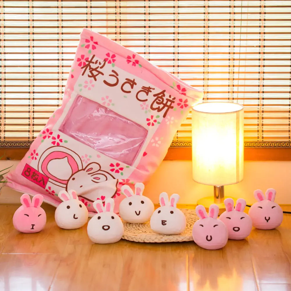 A Large Bag Of Snacks And Pillow Plush Toys A Large Bag Of Snacks And Pillow Plush T