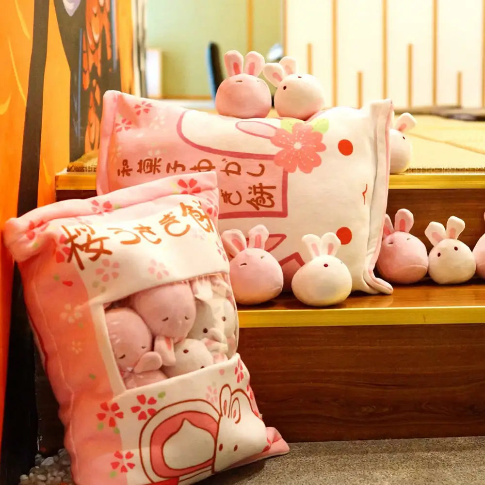A Large Bag Of Snacks And Pillow Plush Toys A Large Bag Of Snacks And Pillow Plush T