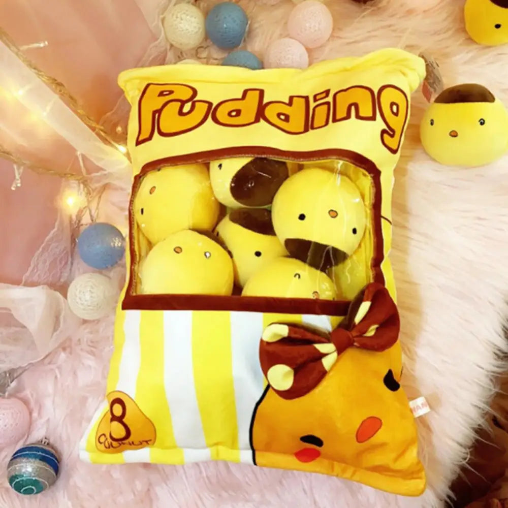A Large Bag Of Snacks And Pillow Plush Toys A Large Bag Of Snacks And Pillow Plush T