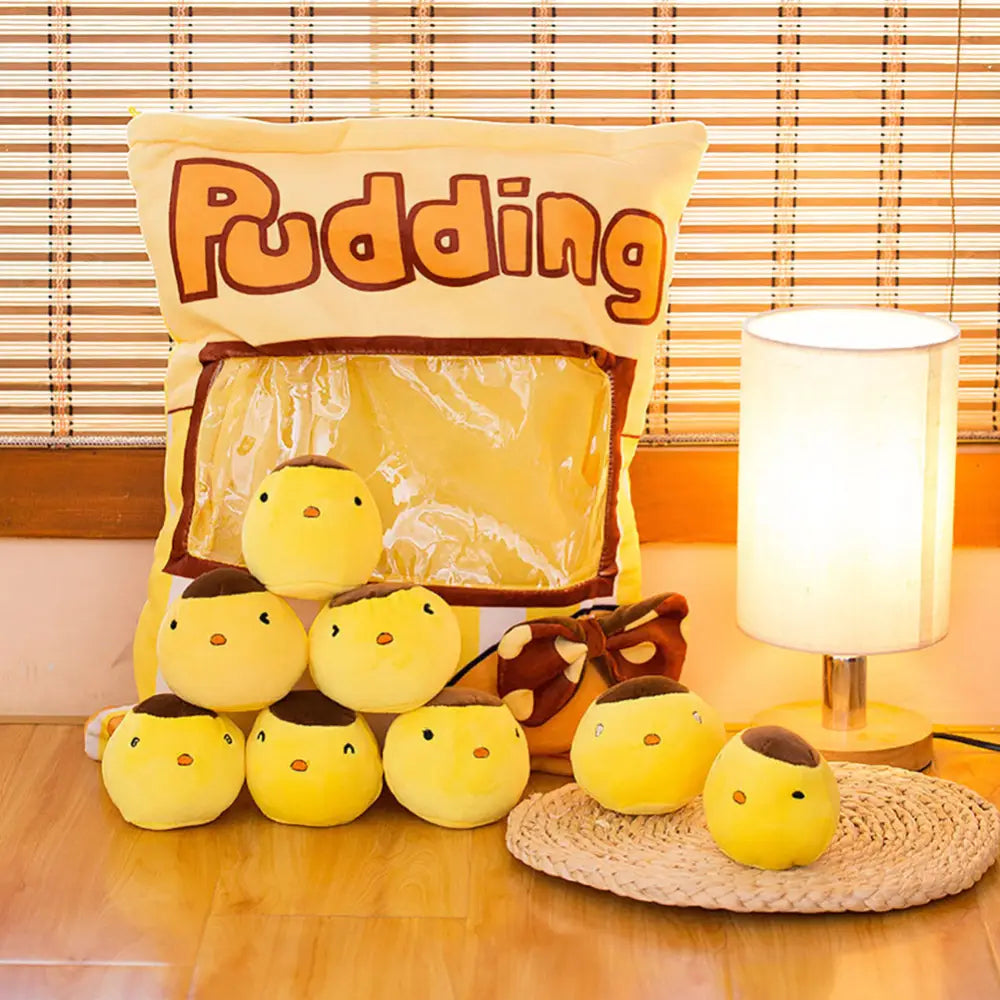 A Large Bag Of Snacks And Pillow Plush Toys A Large Bag Of Snacks And Pillow Plush T