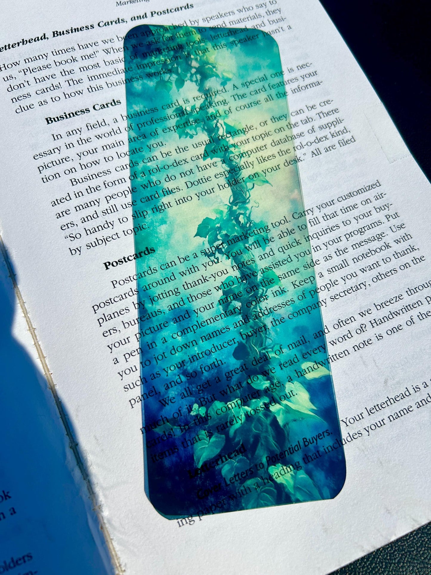 Fantasy Beanstalk Bookmark | Jack and the Beanstalk Fairy Tale Bookmark | Magical Green Vine Book Marker | Whimsical Book Gift