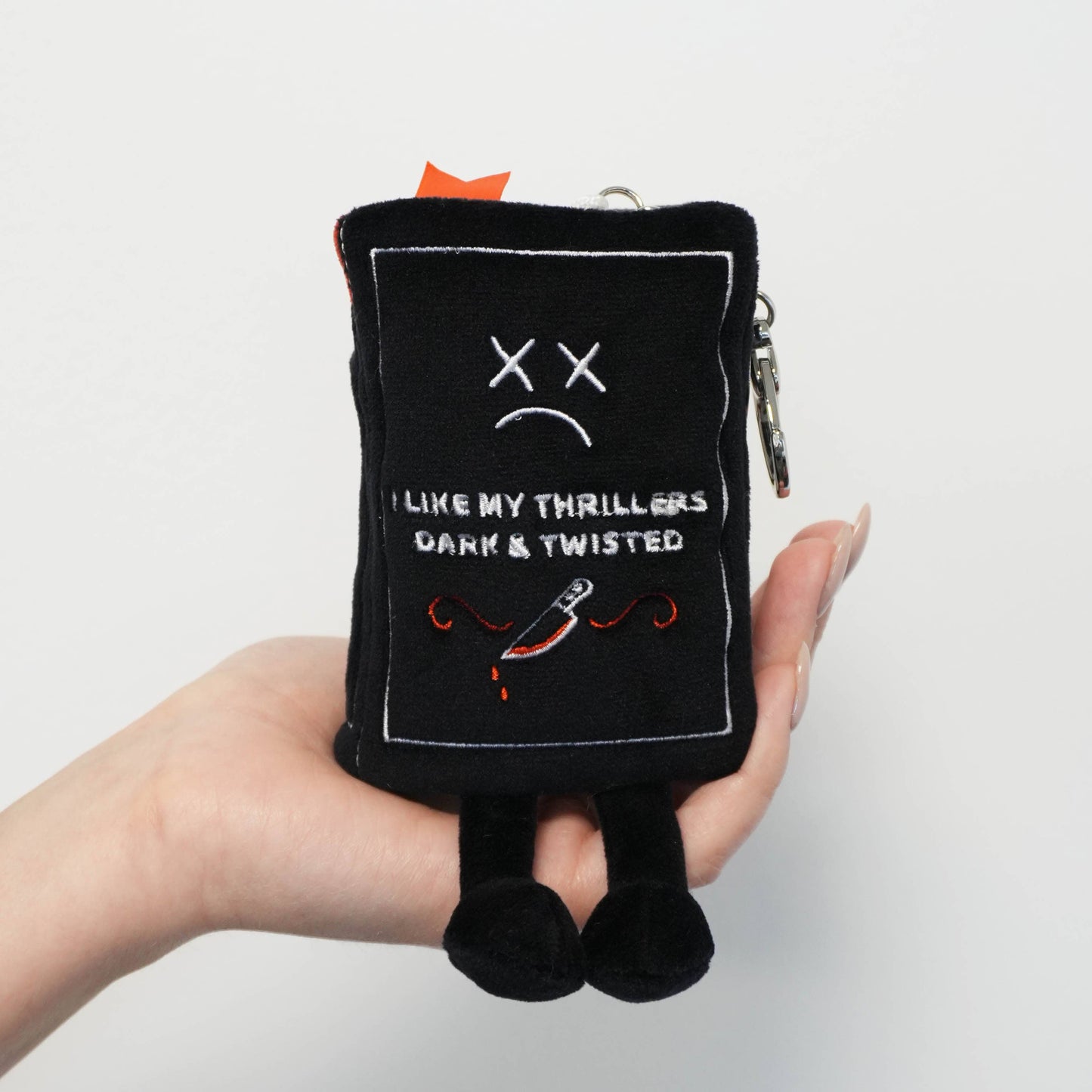 I Like My Horrors Sinister & Disturbing Book Plush Bag Charm