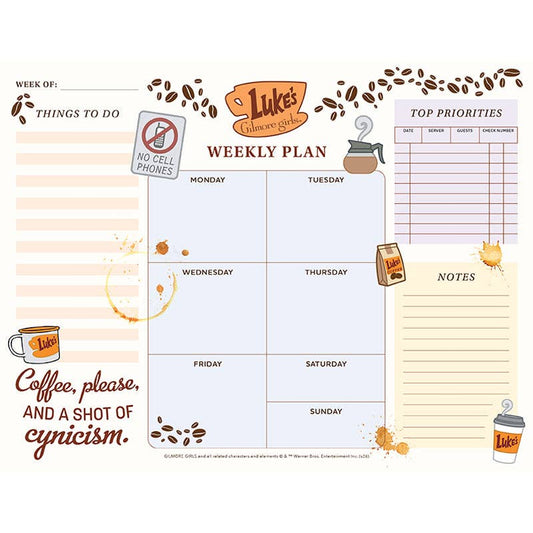 Gilmore Girls Weekly Planner Notepad
