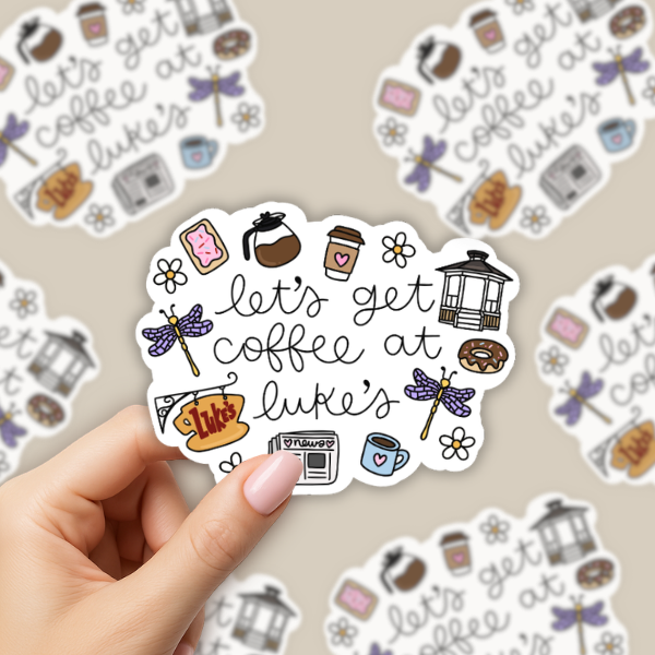 Let's Get Coffee at Luke's - Gilmore Girls Sticker