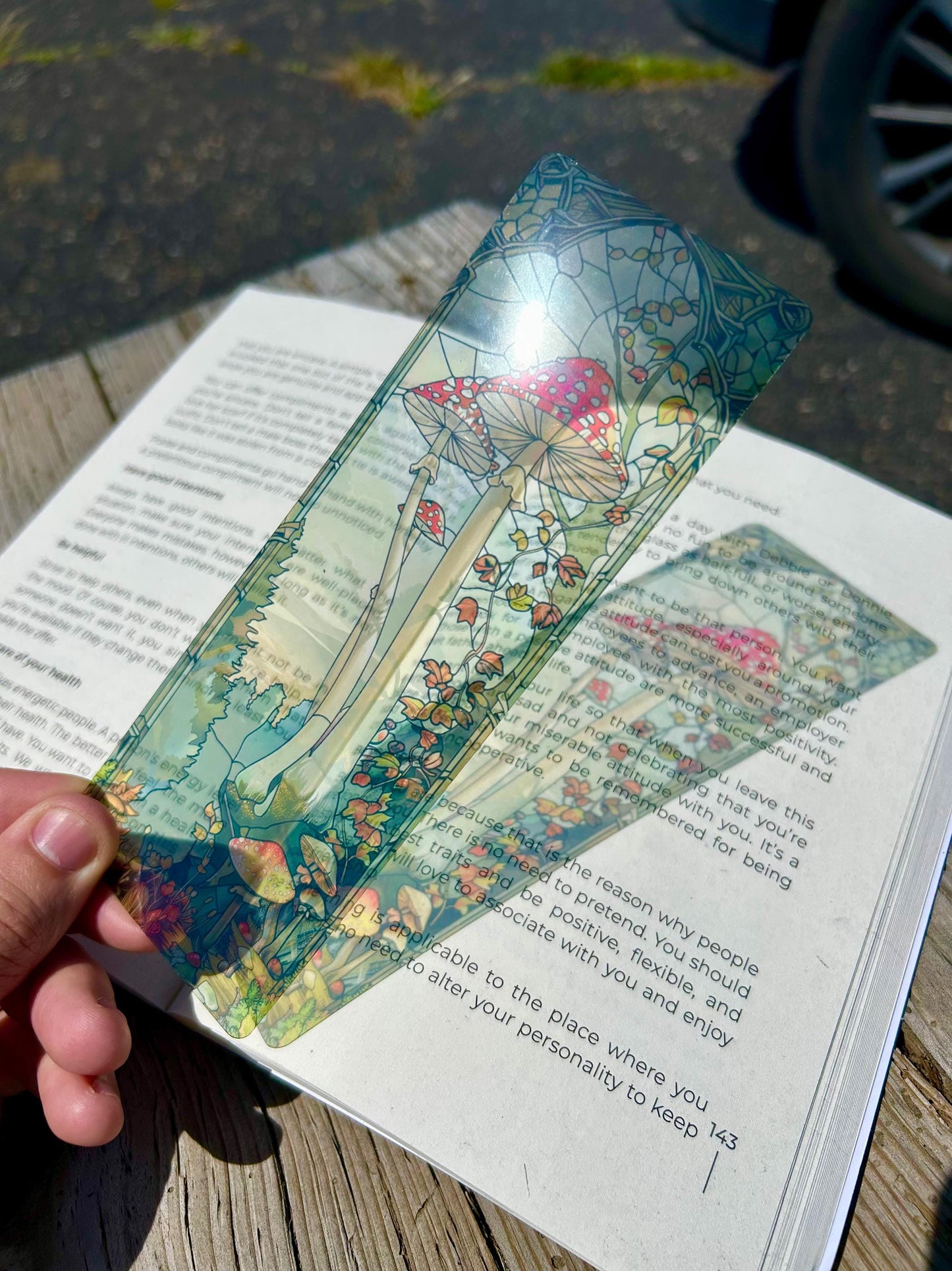Mystical Shroom Bookmark – Enchanted Fungi Design, Whimsical Forest Gift, Perfect for Mushroom Gift