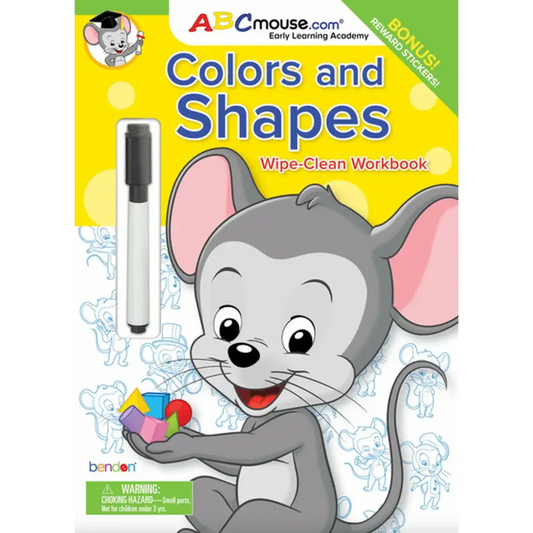 ABCmouse Colors and Shapes Wipe-Clean Workbook - Children’s Book