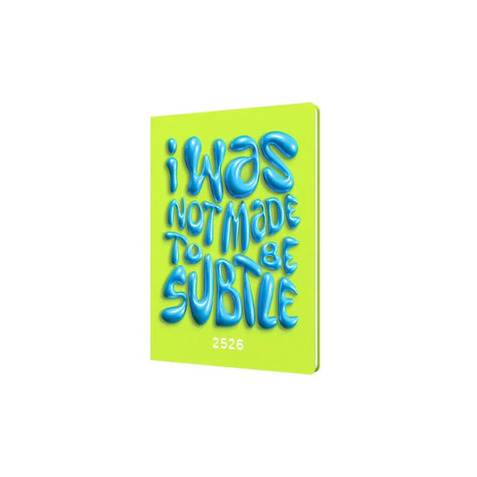 Affirmation - A5 Week-to-View Mid/Academic Year Diary Planner 2025-2026 - Green - Fashion Diaries