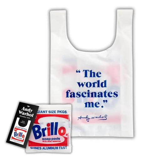 Andy Warhol Brillo Packable Nylon Tote Bag (Gal Andy Warhol) by Galison Andy Warhol - Tote Bag