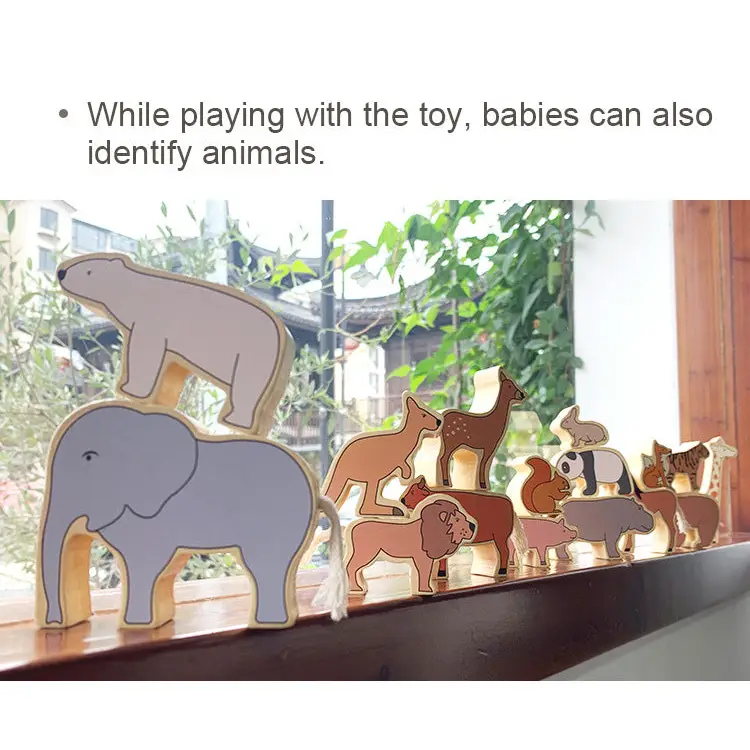 Animal Balance Building Blocks Fun Zoo Learning Toys