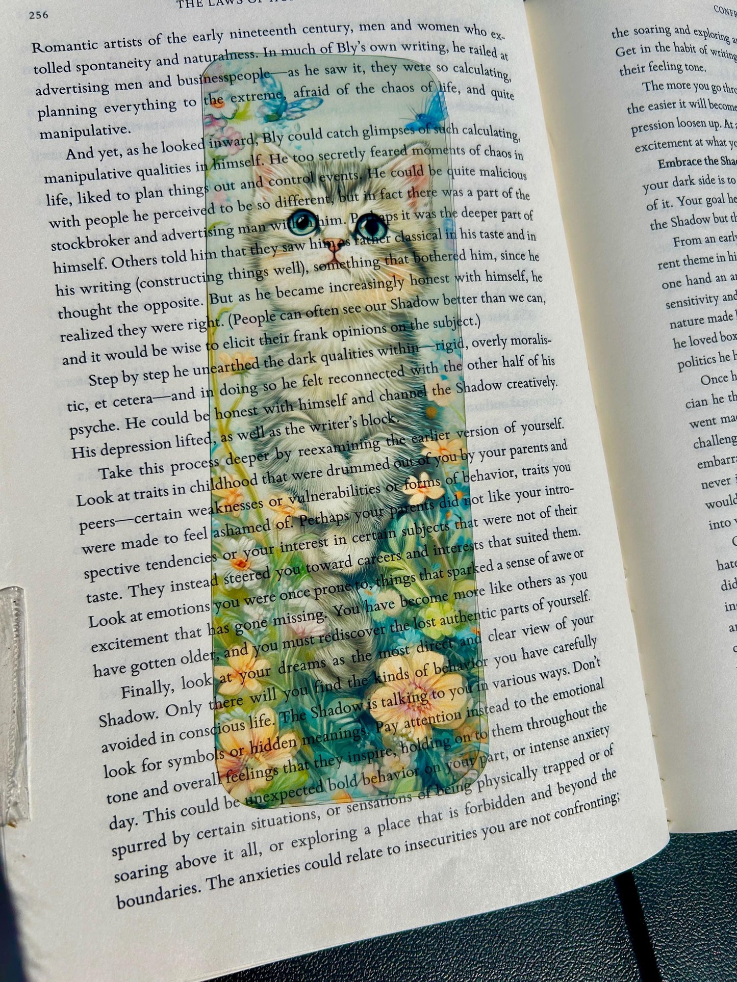 Cute Fluffy Kitten Bookmark, Watercolor Cat Transparent Page Marker, Cat Themed Reading Accessories, Book Lover Birthday Gift Idea