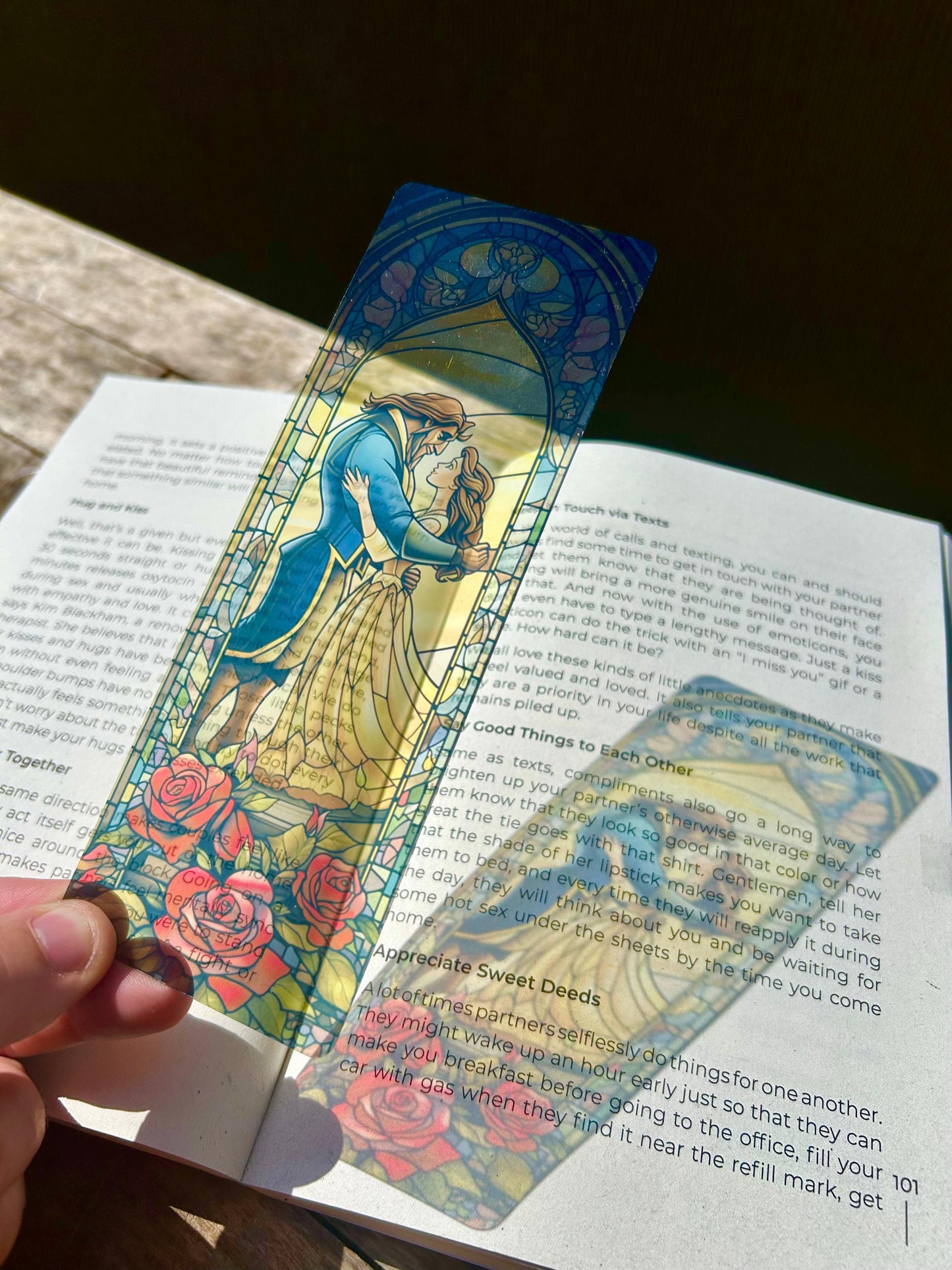 Enchanted Bookmark – Beauty and the Beast Inspired, Fairy Tale Book Accessory, Magical Gift for Book Lovers & Diz Fans