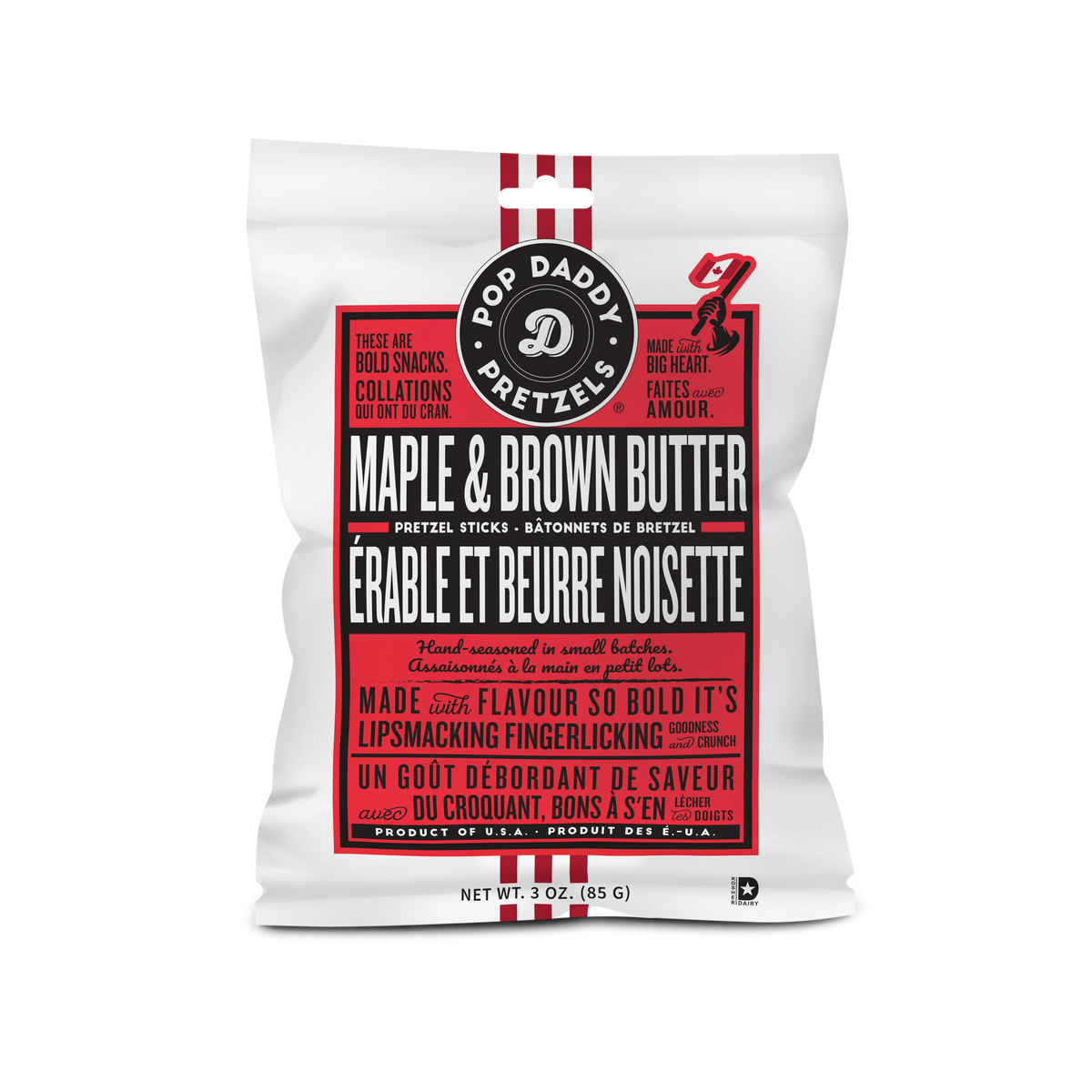 Seasoned Pretzels - 3oz - Maple & Brown Butter