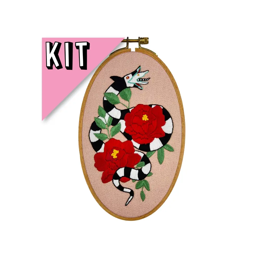 Beetlejuice Sandworm Embroidery Kit Kits