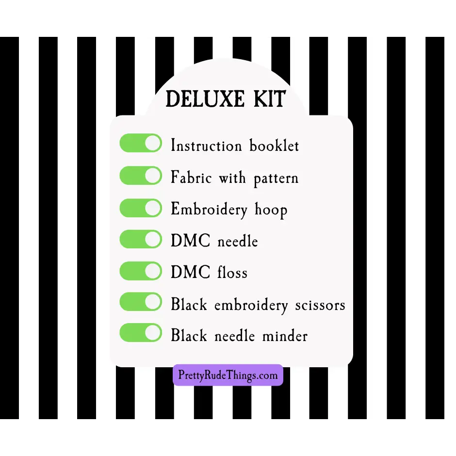 Beetlejuice Sandworm Embroidery Kit Kits