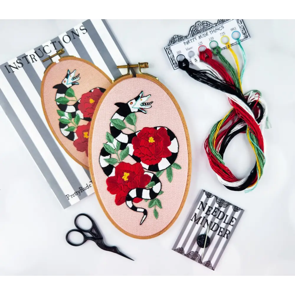 Beetlejuice Sandworm Embroidery Kit Kits