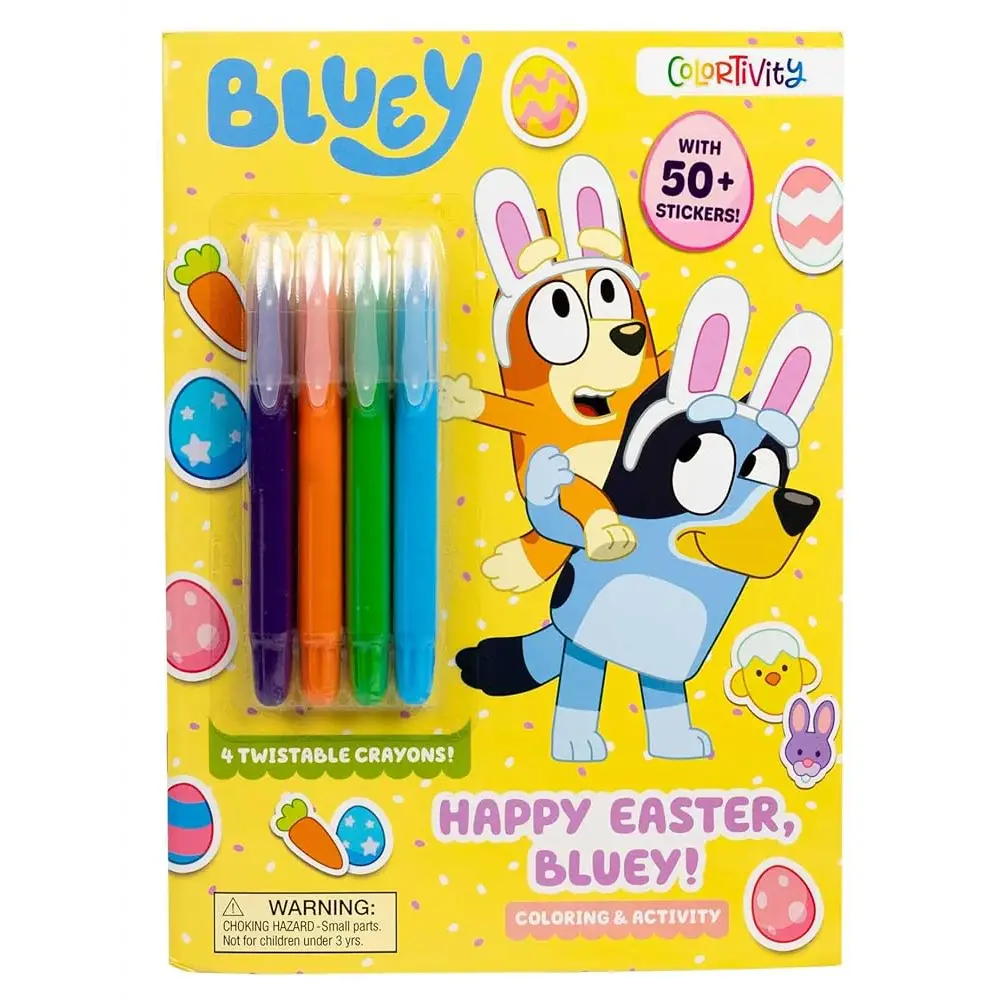 Bluey Colortivity: Happy Easter Bluey! (Color & Activity with Twistable Crayons) by Delaney Foerster