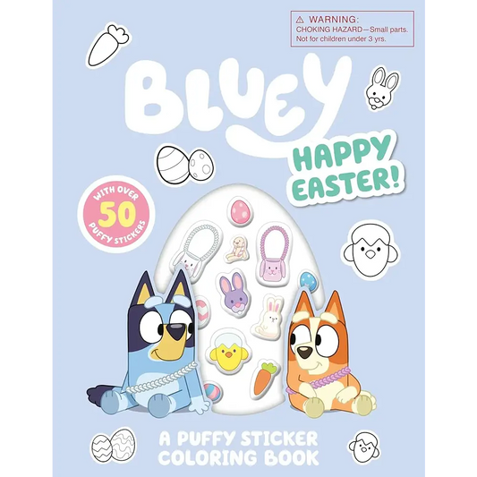 Bluey: Happy Easter! A Puffy Sticker Coloring Book: With Over 50 Puffy Stickers by Penguin Young Readers Licenses