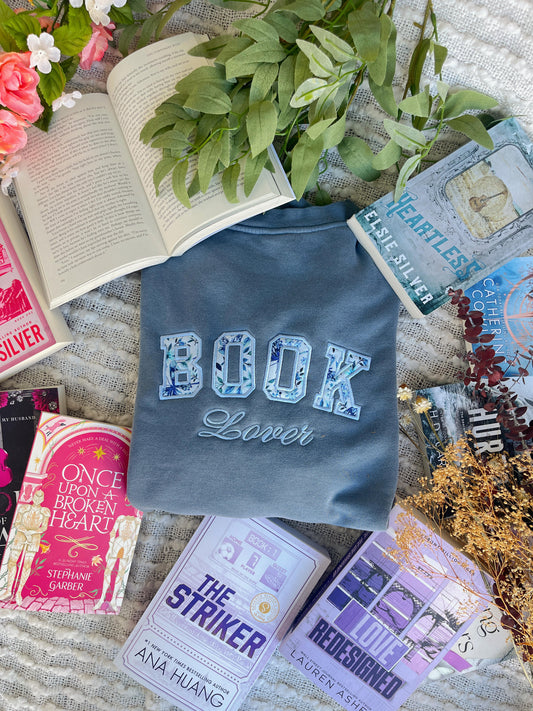 Book Lover Sweatshirt- Blue