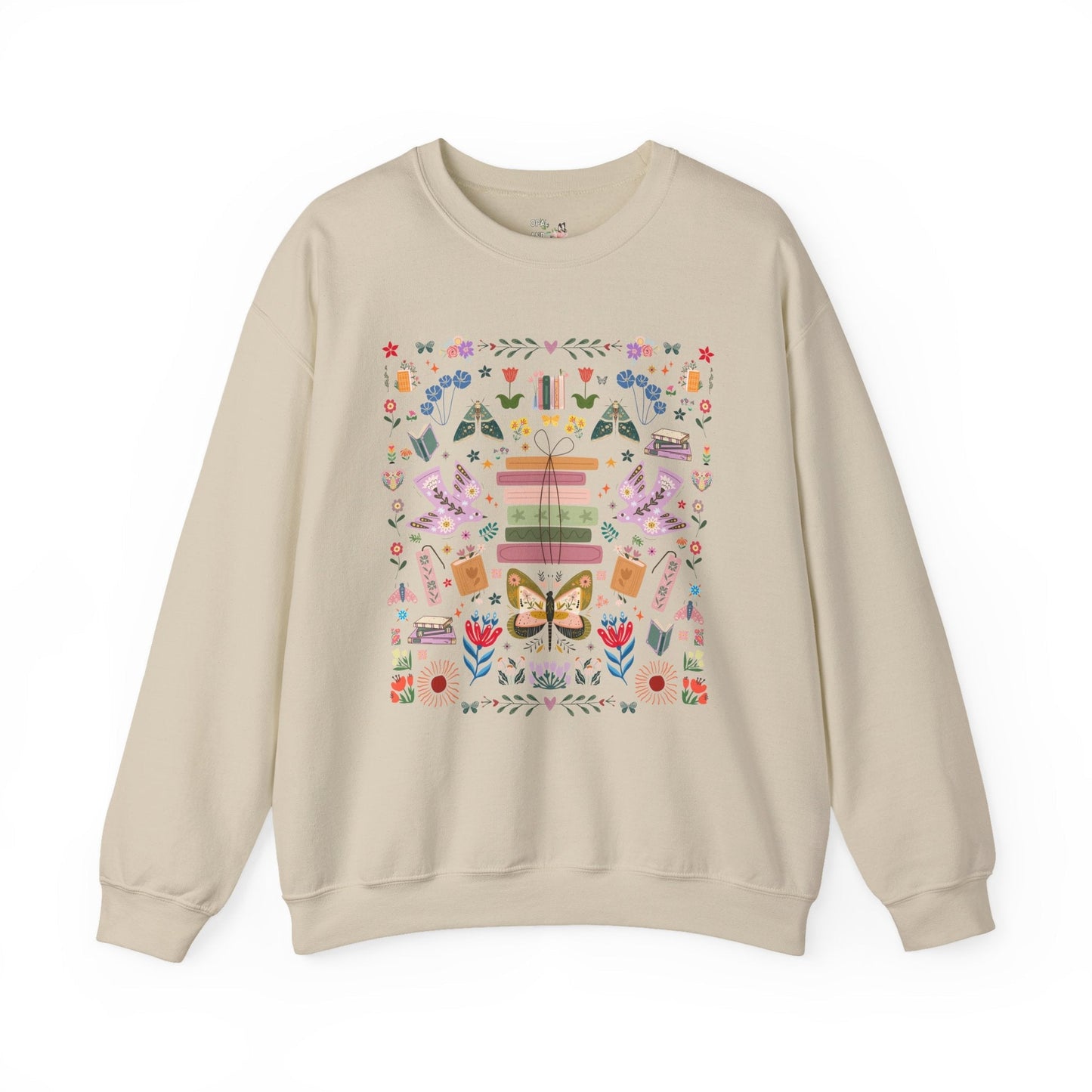 Bookish Folk Art Sweatshirt