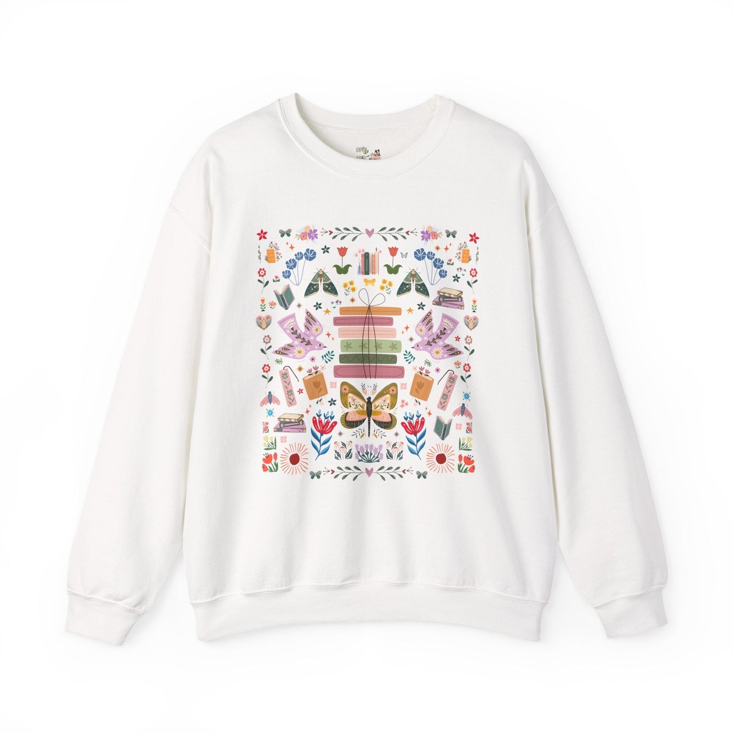 Bookish Folk Art Sweatshirt