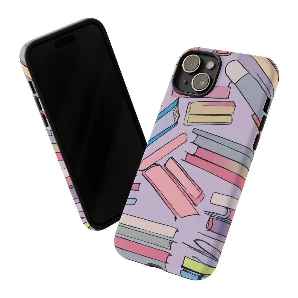 Books Pattern Tough Cases for Most Phone Types - Phone Case