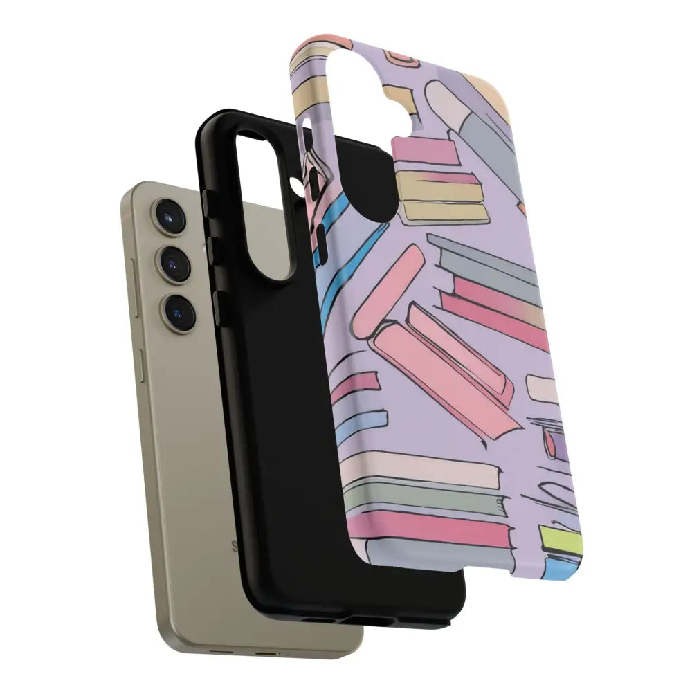 Books Pattern Tough Cases for Most Phone Types - Phone Case