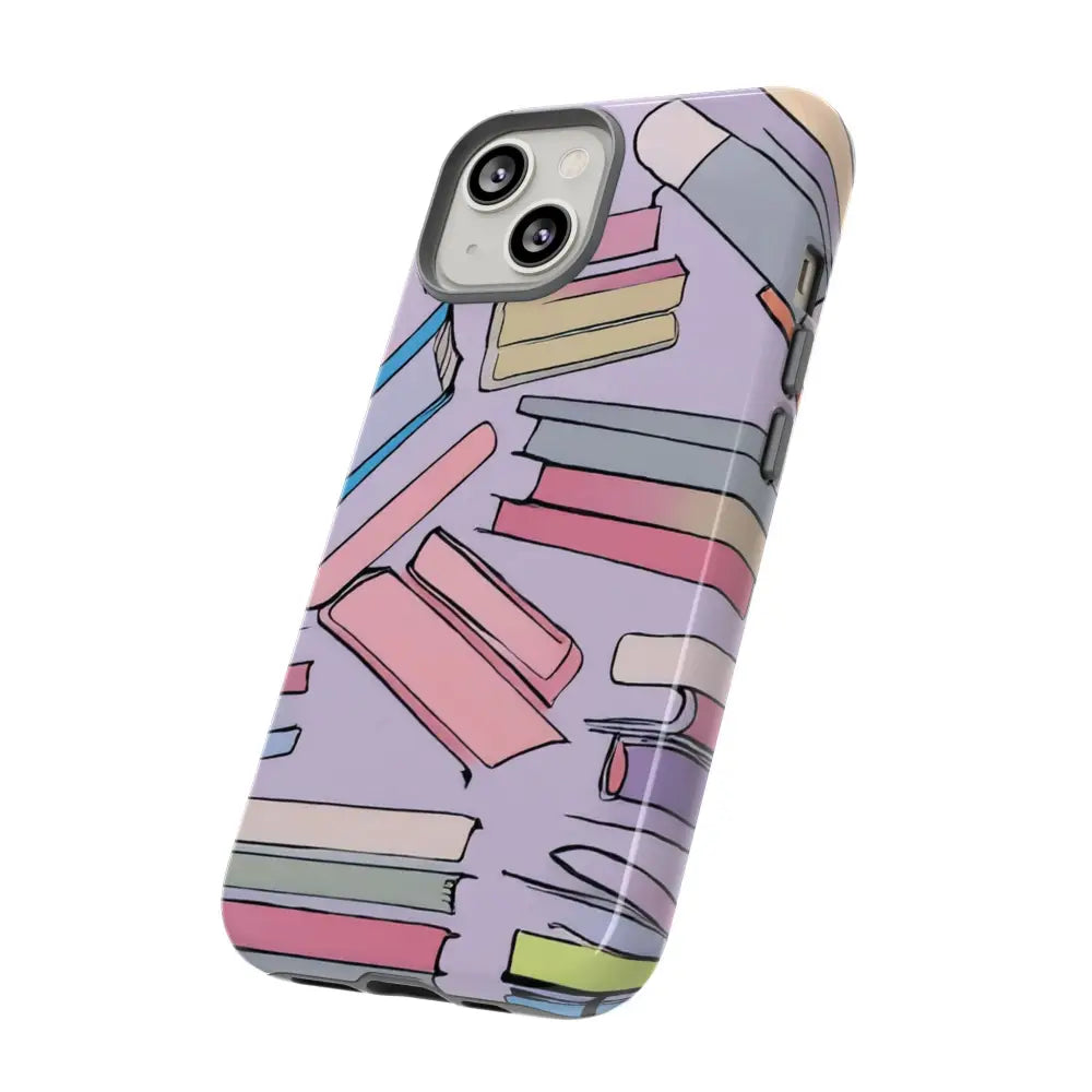 Books Pattern Tough Cases for Most Phone Types - Phone Case