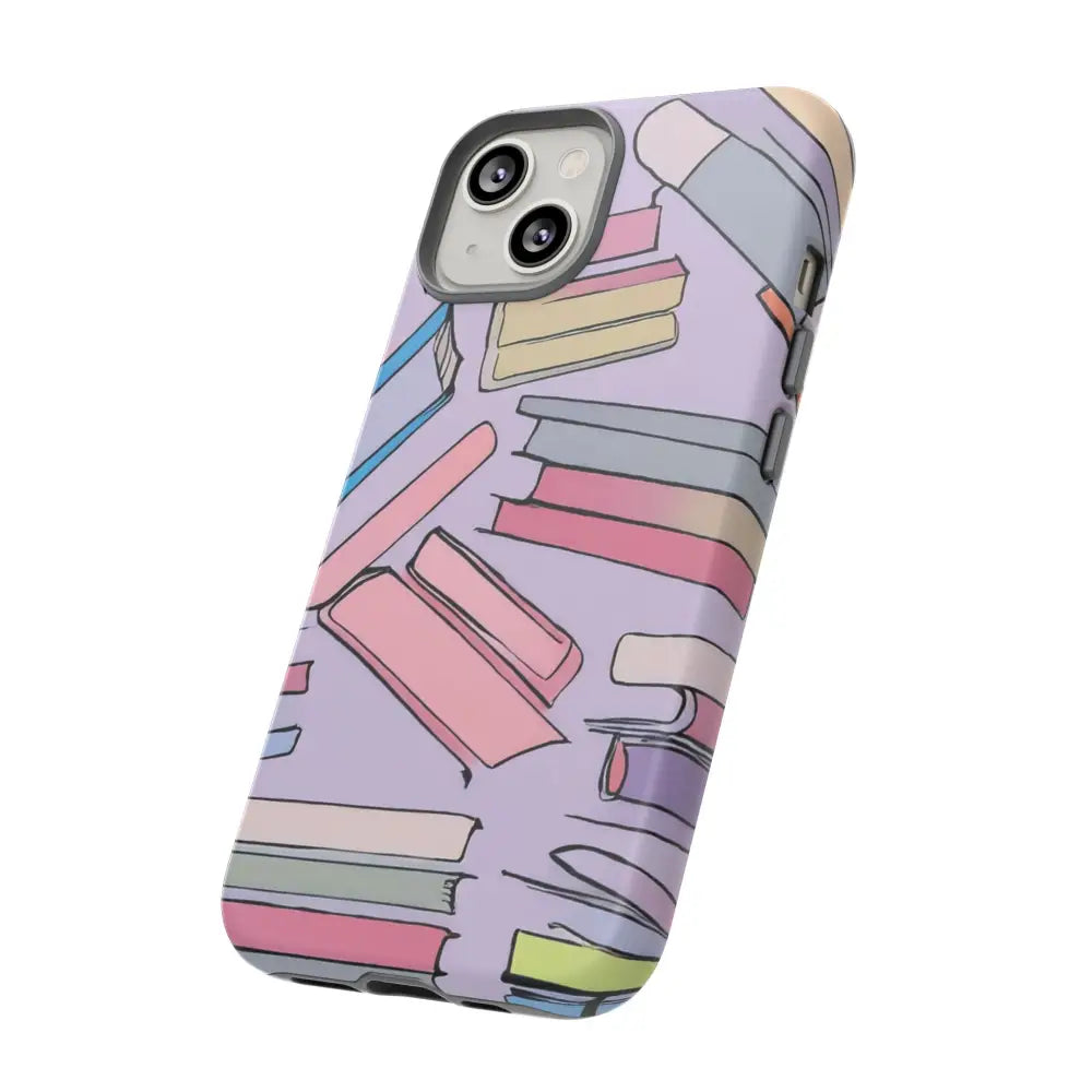 Books Pattern Tough Cases for Most Phone Types - Phone Case