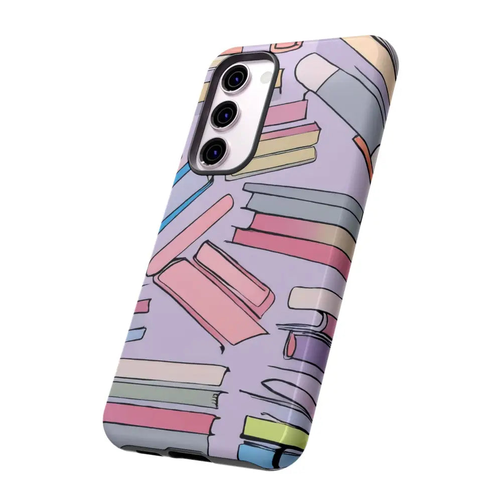 Books Pattern Tough Cases for Most Phone Types - Phone Case