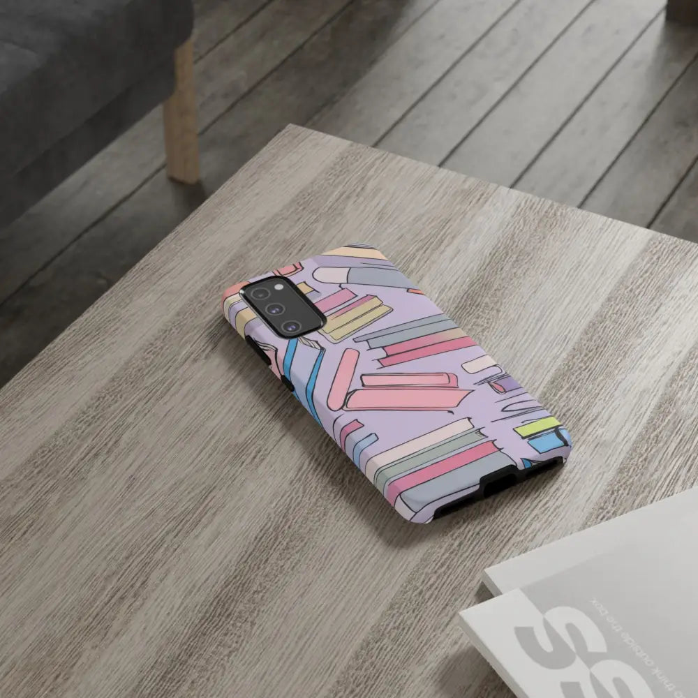 Books Pattern Tough Cases for Most Phone Types - Phone Case