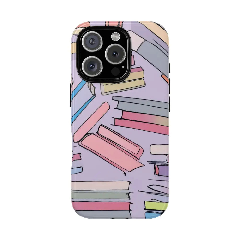 Books Pattern Tough Cases for Most Phone Types - Phone Case