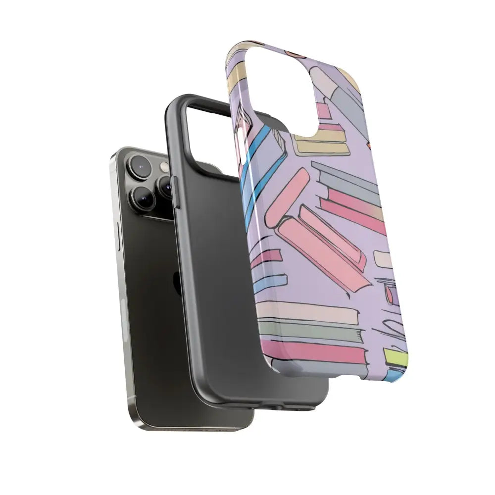 Books Pattern Tough Cases for Most Phone Types - Phone Case