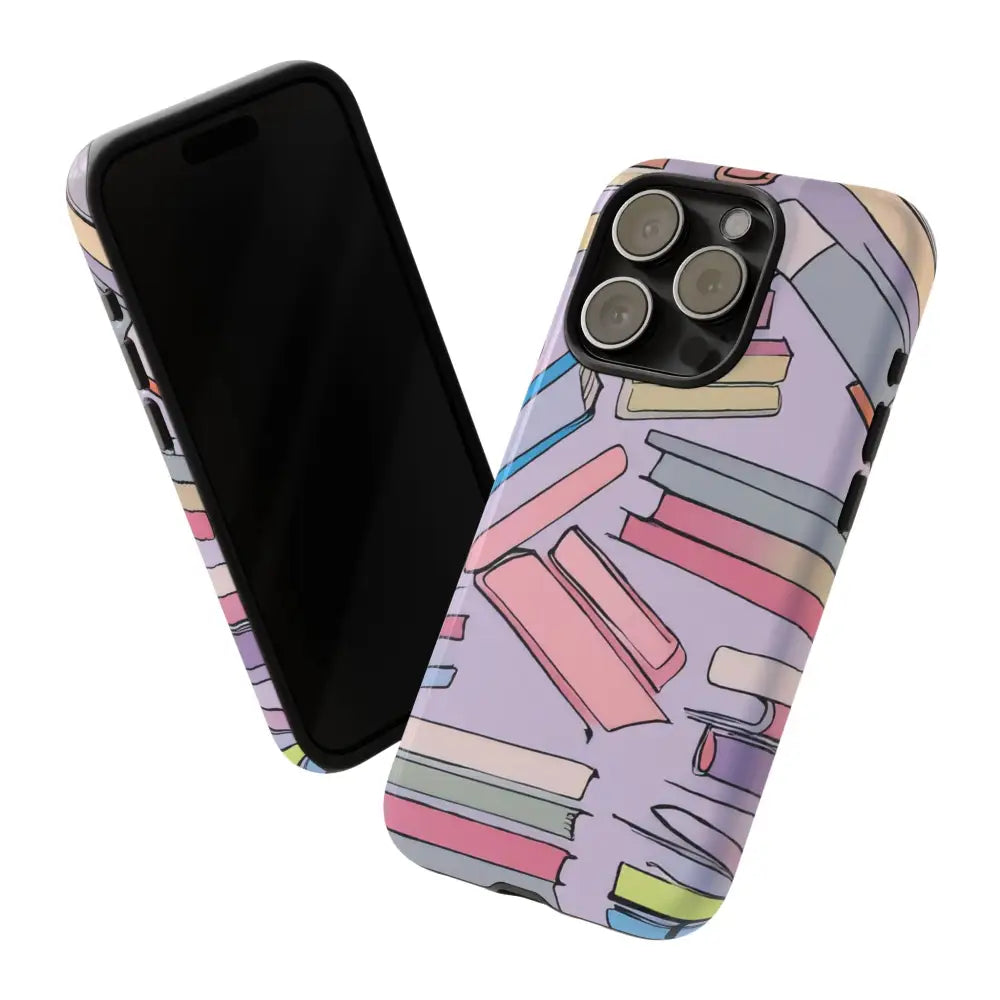 Books Pattern Tough Cases for Most Phone Types - Phone Case