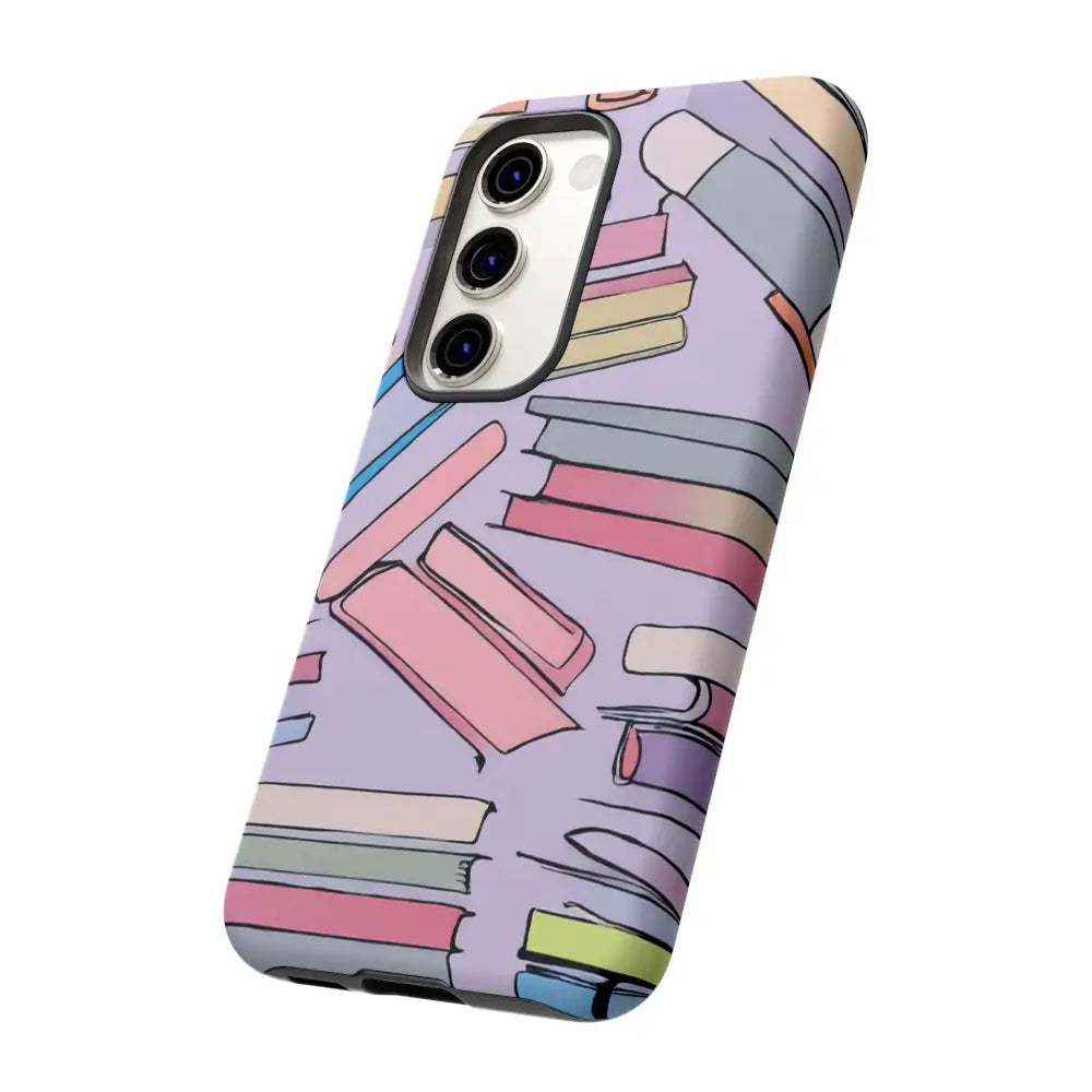 Books Pattern Tough Cases for Most Phone Types - Phone Case