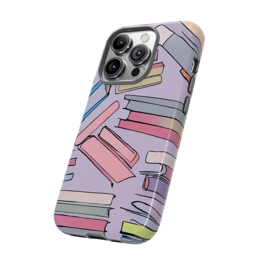 Books Pattern Tough Cases for Most Phone Types - Phone Case