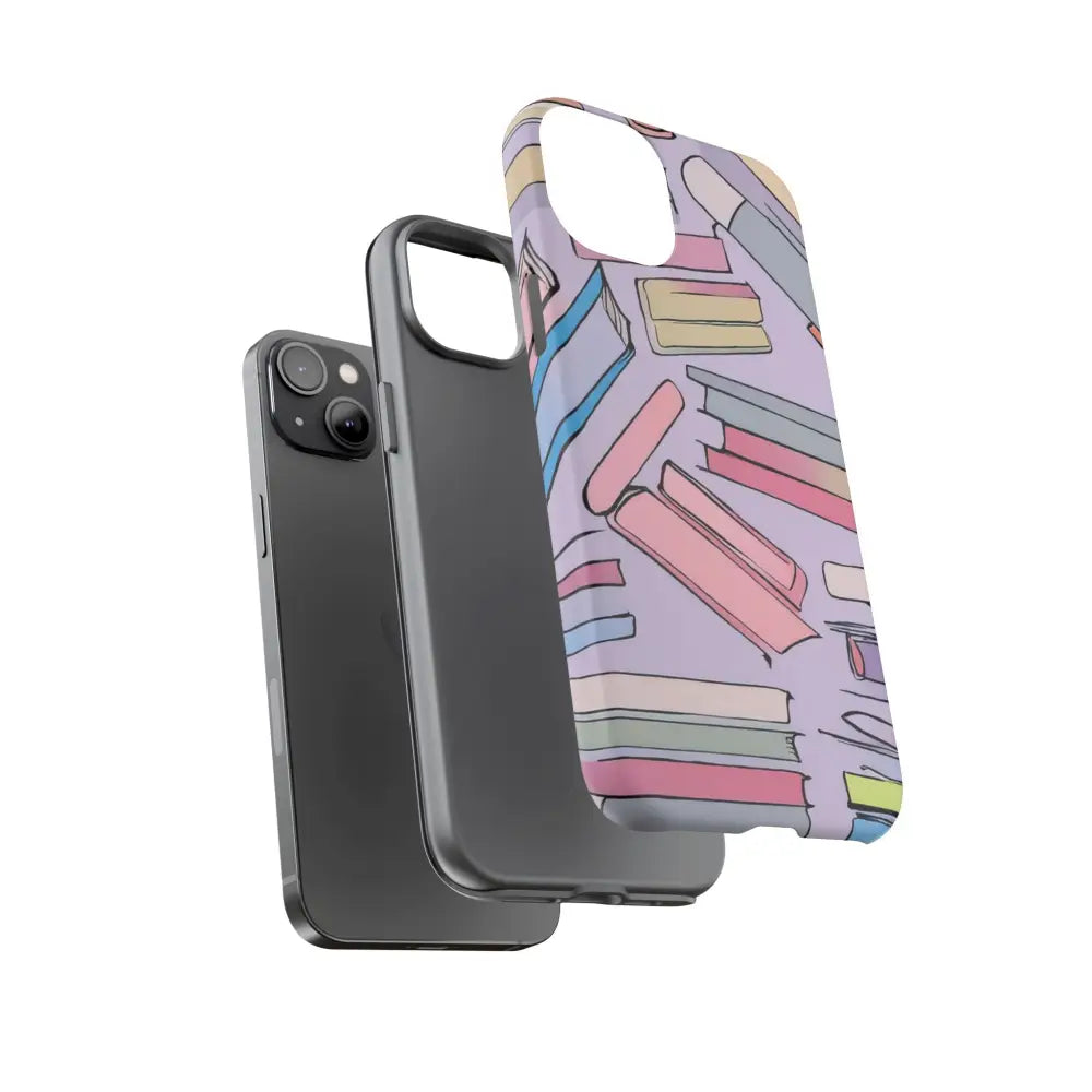Books Pattern Tough Cases for Most Phone Types - Phone Case