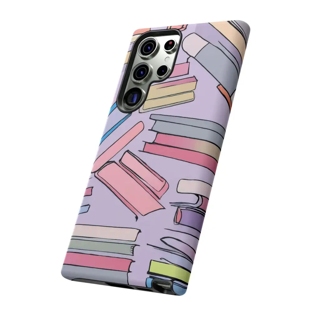 Books Pattern Tough Cases for Most Phone Types - Phone Case