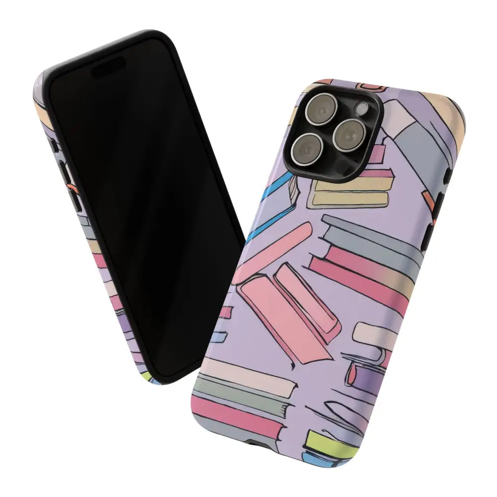 Books Pattern Tough Cases for Most Phone Types - Phone Case