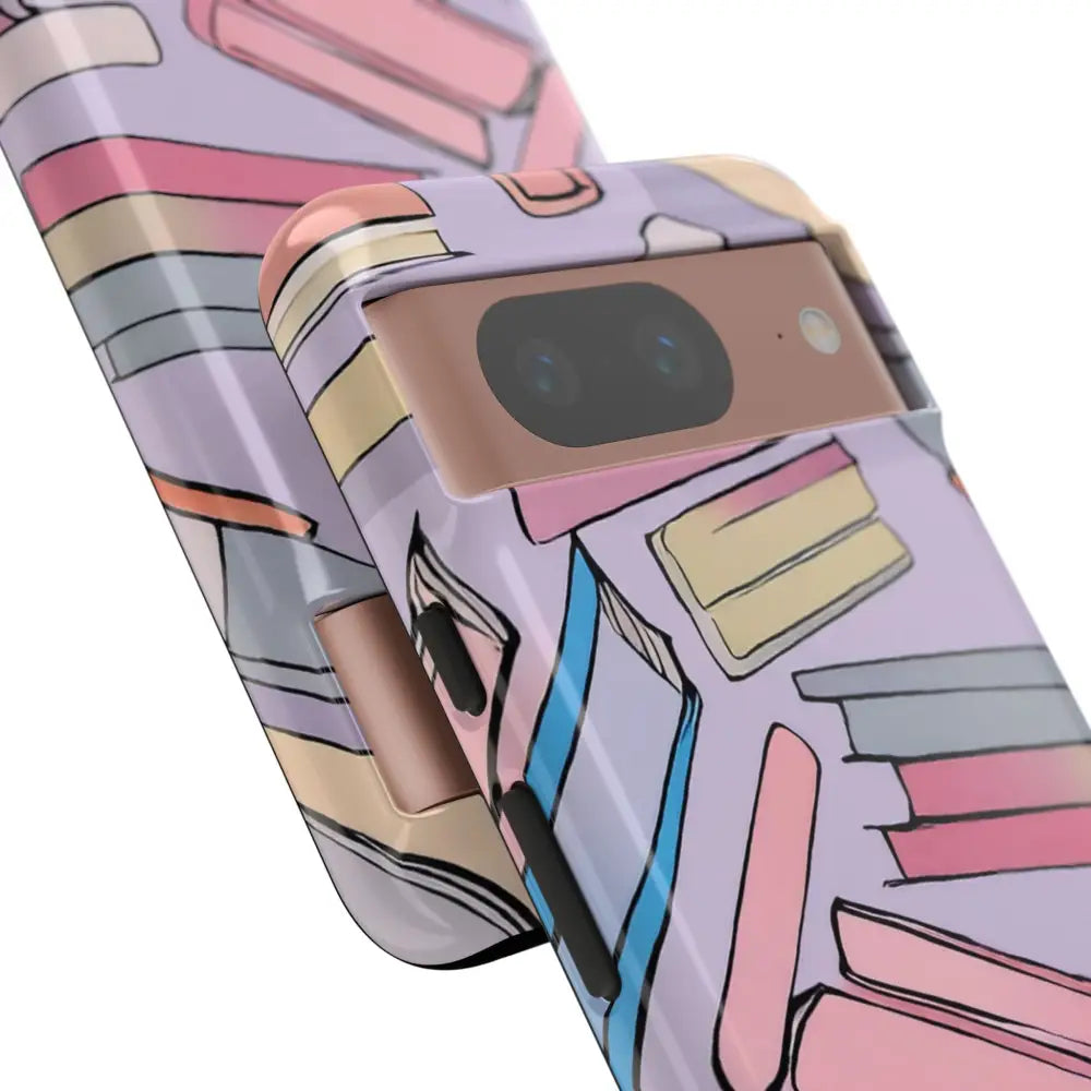 Books Pattern Tough Cases for Most Phone Types - Phone Case