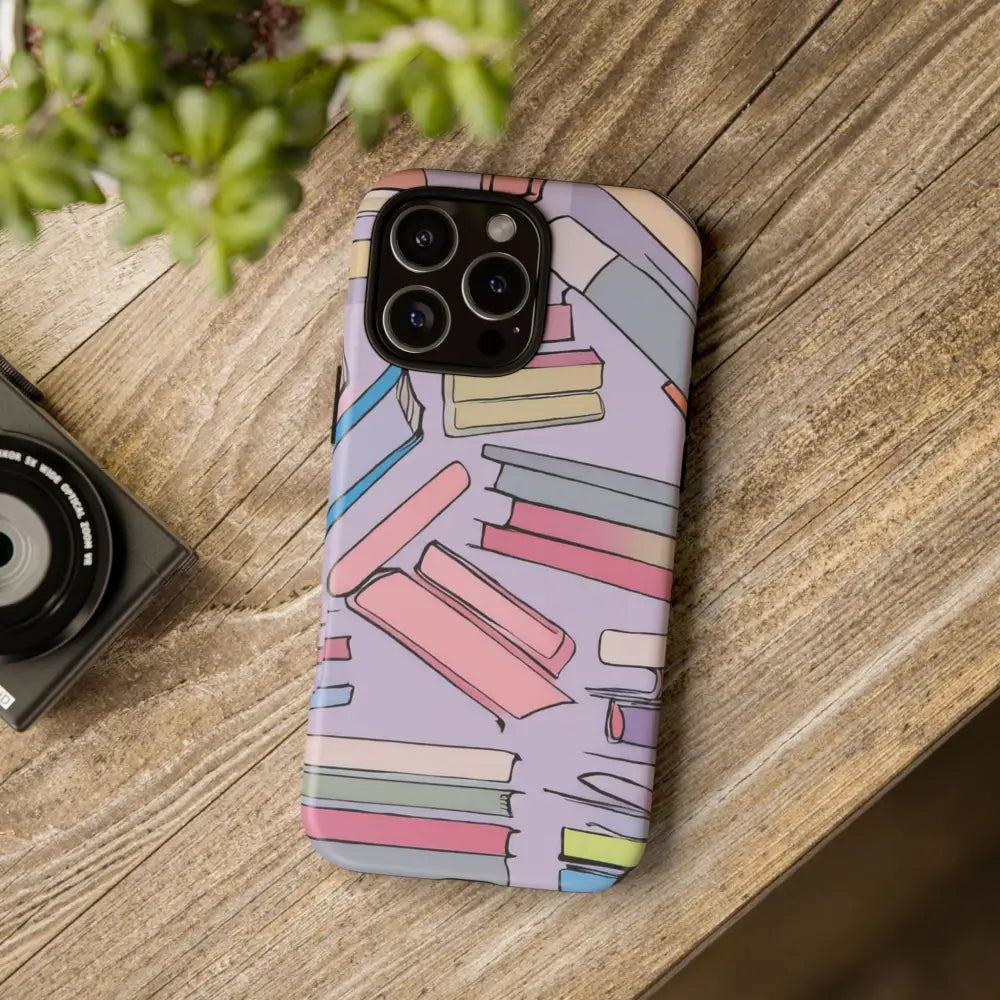 Books Pattern Tough Cases for Most Phone Types - Phone Case