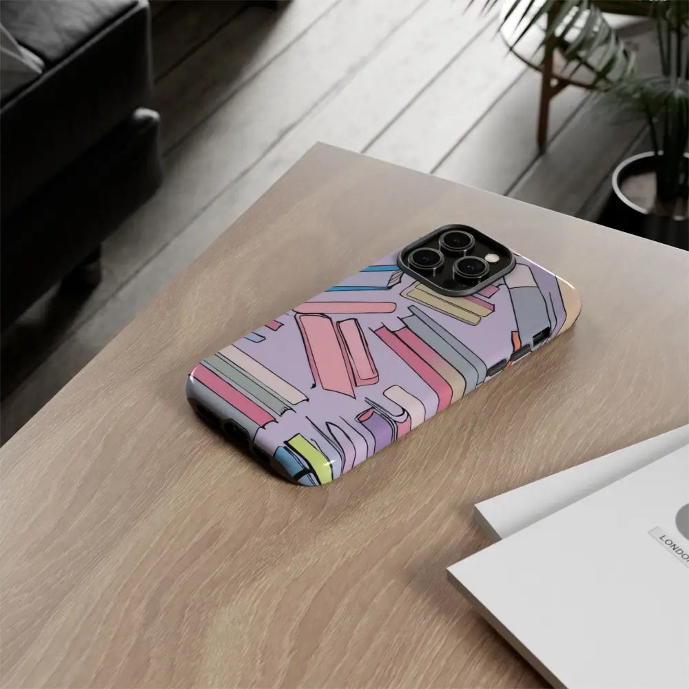Books Pattern Tough Cases for Most Phone Types - Phone Case