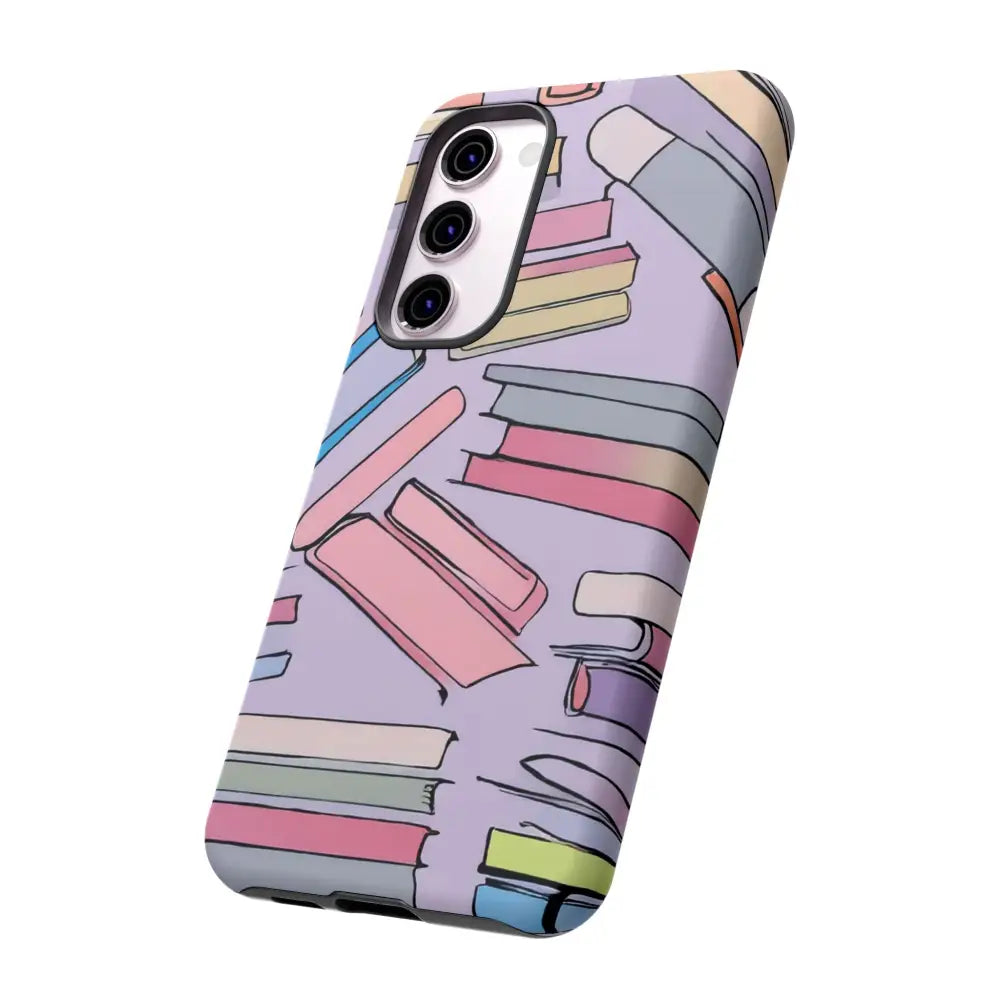 Books Pattern Tough Cases for Most Phone Types - Phone Case
